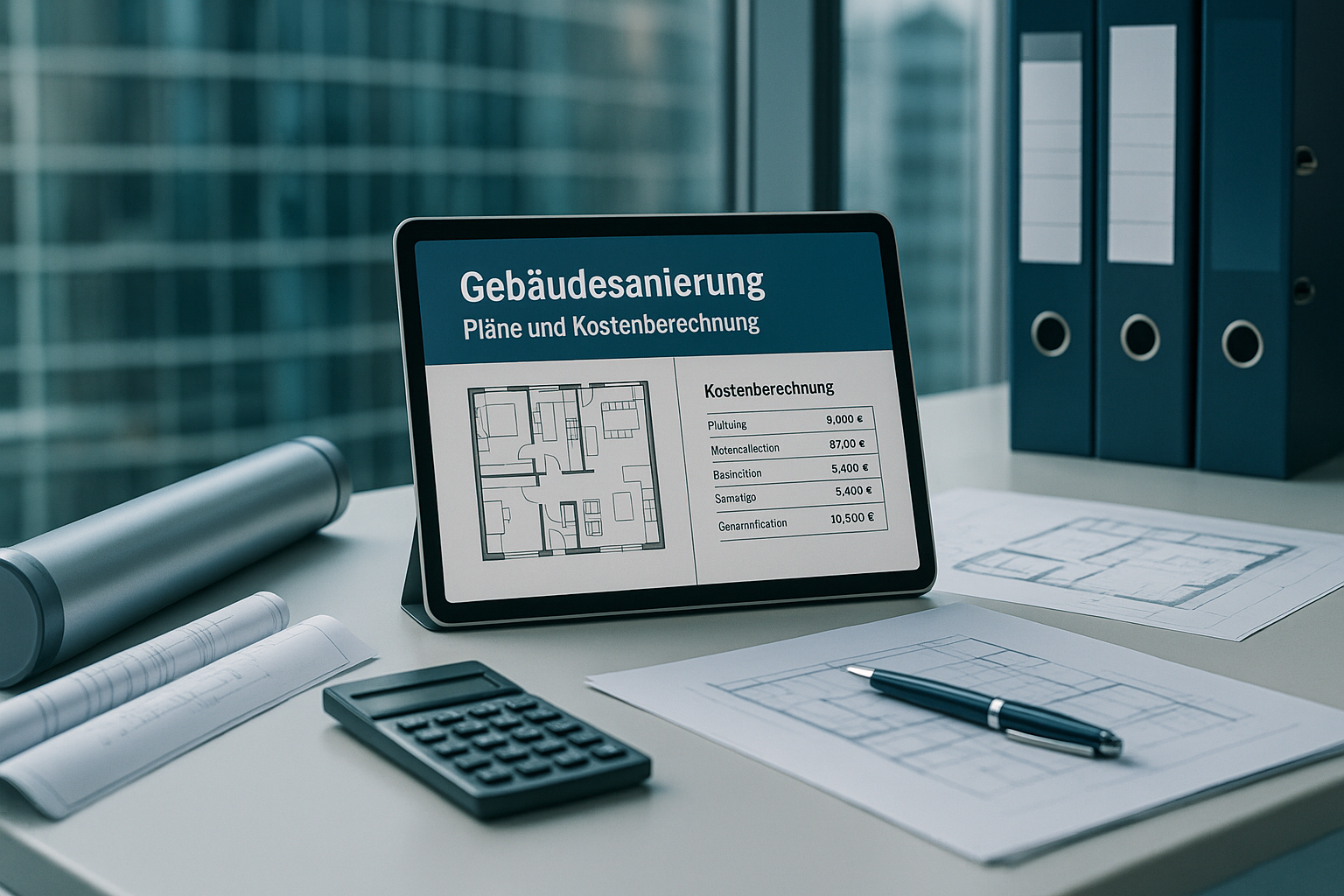 Gebäudesanierung: Pläne und Kosten
